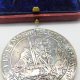 Georgian Sterling Silver Johann Georg I of Saxony Thaler Coin Box c1720 Antique