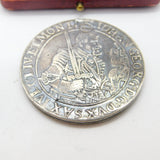 Georgian Sterling Silver Johann Georg I of Saxony Thaler Coin Box c1720 Antique