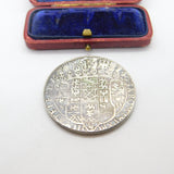 Georgian Sterling Silver Johann Georg I of Saxony Thaler Coin Box c1720 Antique