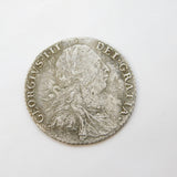 King George III Silver Shilling Coin Antique 1787 Fair/Fine Condition