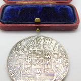 Georgian Sterling Silver Johann Georg I of Saxony Thaler Coin Box c1720 Antique