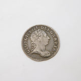 King George III Silver Maundy Threepence Coin Antique 1762 Very Fine Condition