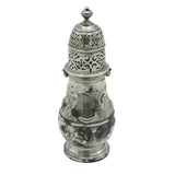 Queen Anne Britannia Silver Floral Embossed Muffineer Caster Antique 1703 London