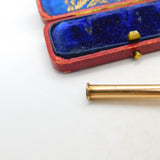 Victorian 9ct Rose Gold Cased Small Smoking Pipe Antique c1860