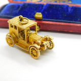 9ct Yellow Gold Motor Car Charm with Openable Bonnet Vintage 1973 Birmingham