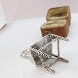Victorian Sterling Silver Dolls House Dining Chair 1893 Sheffield Antique