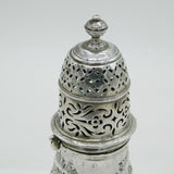 Queen Anne Britannia Silver Floral Embossed Muffineer Caster Antique 1703 London