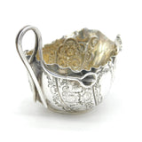 Art Nouveau Sterling Silver Floral Form Cream Jug Antique 1898 Sheffield