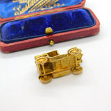 9ct Yellow Gold Motor Car Charm with Openable Bonnet Vintage 1973 Birmingham