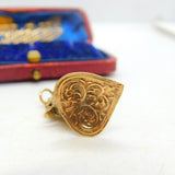9ct Yellow Gold Medieval Knights Helmet Charm Pendant Vintage 1964 London