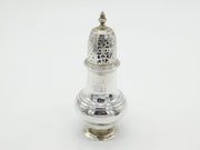 George II Sterling Silver Lion Crest Muffineer Sugar Caster Antique 1758 London