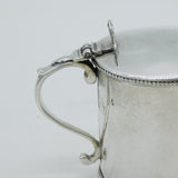 George III Early Sterling Silver Barrel Mustard Pot Antique 1765 London