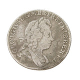 George I Silver Sixpence Coin SSC Angle Reverse Antique 1723 Fine Condition
