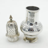 George II Sterling Silver Lion Crest Muffineer Sugar Caster Antique 1758 London