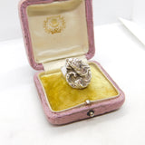 Sterling Silver Tiger or Panther Form Statement Ring 1934 London Antique