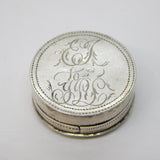 George III Sterling Silver Coin Set Patch Box Antique c1790 John Tatum I