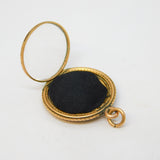 19th Century 9ct Yellow Gold Portrait Locket Pendant Antique c1860s Victorian