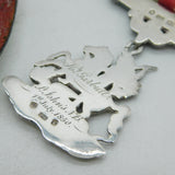 Victorian Sterling Silver Pair Society of St George, Canada Medals Antique 1850