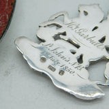 Victorian Sterling Silver Pair Society of St George, Canada Medals Antique 1850