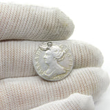 Queen Anne Silver Shilling 1703 Coin Vigo Second Bust Drilled Pendant Antique