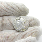 Queen Anne Silver Shilling 1703 Coin Vigo Second Bust Drilled Pendant Antique