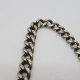 Victorian Sterling Silver Graduating Double Albert Watch Chain Antique 1897