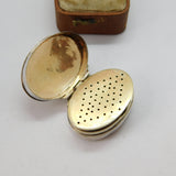 Georgian Sterling Silver Scent Vinaigrette 1802 London Joseph Angell Antique