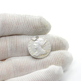 Queen Anne Silver Shilling 1703 Coin Vigo Second Bust Drilled Pendant Antique