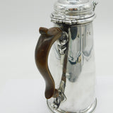 George II Sterling Silver Armorial Crest Coffee Pot Antique 1740 London