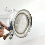 George II Sterling Silver Armorial Crest Coffee Pot Antique 1740 London