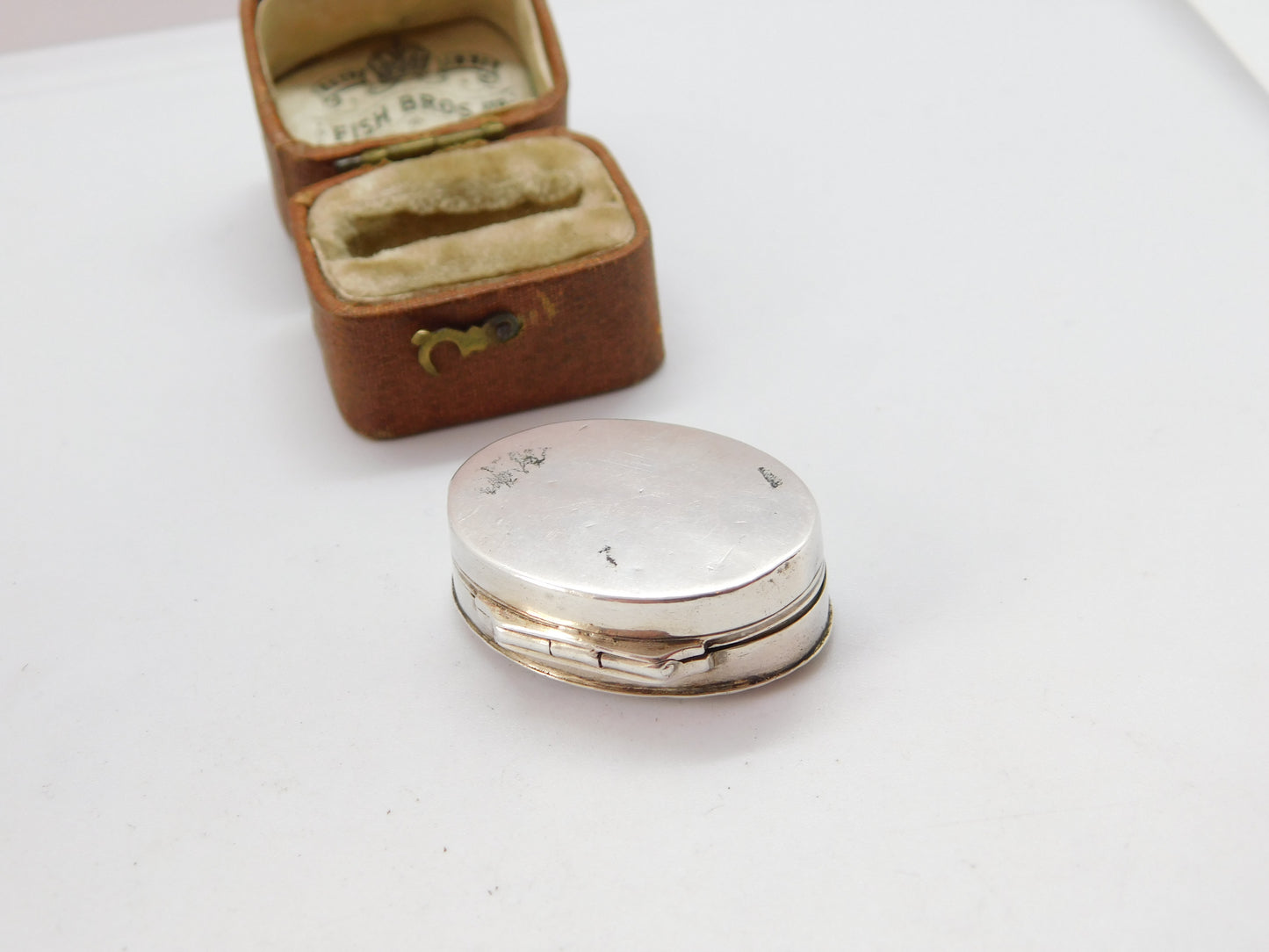 Georgian Sterling Silver Scent Vinaigrette 1802 London Joseph Angell Antique