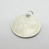 Queen Anne Silver Shilling 1703 Coin Vigo Second Bust Drilled Pendant Antique