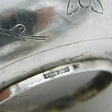 20th Century Chinese Sterling Silver Bird Pattern Christening Mug Antique c1910