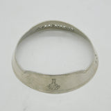 Victorian Sterling Silver Crested Madeira Bottle Collar Antique 1866 London
