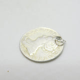 Queen Anne Silver Shilling 1703 Coin Vigo Second Bust Drilled Pendant Antique