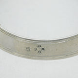 Victorian Sterling Silver Crested Madeira Bottle Collar Antique 1866 London