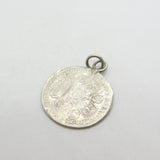 King George II Silver Shilling 1745 Coin Charm or Pendant Fair Condition Antique