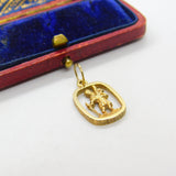 9ct Yellow Gold St Christopher Travel Charm or Pendant 1979 London Vintage