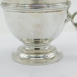 Sterling Silver Pedestal Christening Mug Antique 1922 London Wakely & Wheeler