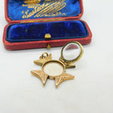Victorian 9ct Yellow Gold Maltese Cross Form Locket Pendant Antique c1880
