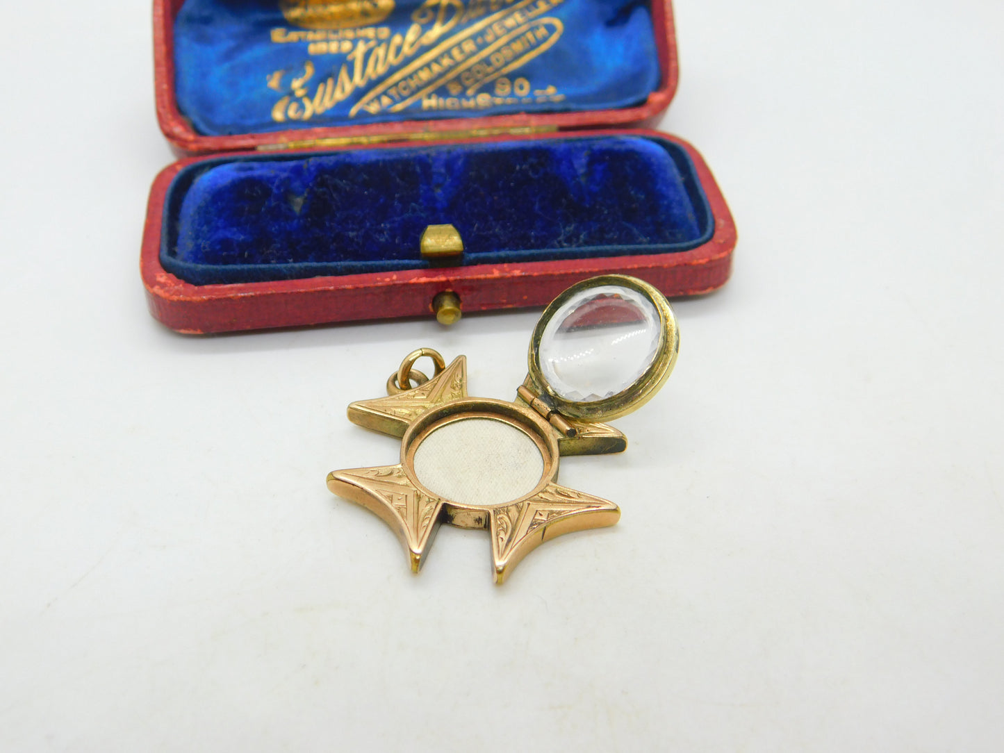 Victorian 9ct Yellow Gold Maltese Cross Form Locket Pendant Antique c1880