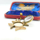 Victorian 9ct Yellow Gold Maltese Cross Form Locket Pendant Antique c1880