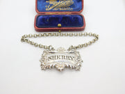 Georgian Sterling Silver Floral Pattern Sherry Decanter Label 1826 London