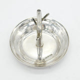 Handmade Sterling Silver Modernist Ring Tree Jewellery Dish Vintage 2001 London