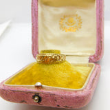 Victorian Style 9ct Yellow Gold Mizpah Sweetheart Ring Birmingham c1960