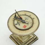 Victorian Silver Plated Novelty Sundial Form Trumps Marker Antique c1890