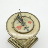 Victorian Silver Plated Novelty Sundial Form Trumps Marker Antique c1890