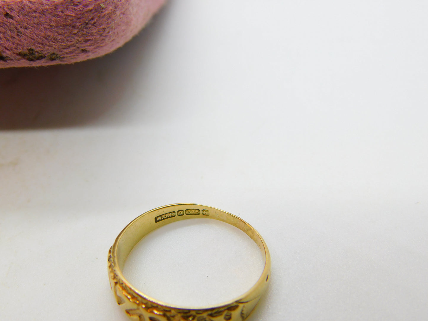 Victorian Style 9ct Yellow Gold Mizpah Sweetheart Ring Birmingham c1960