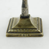 Victorian Silver Plated Novelty Sundial Form Trumps Marker Antique c1890