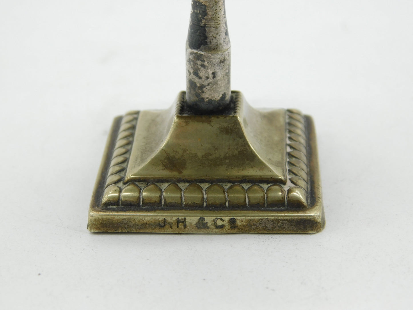 Victorian Silver Plated Novelty Sundial Form Trumps Marker Antique c1890